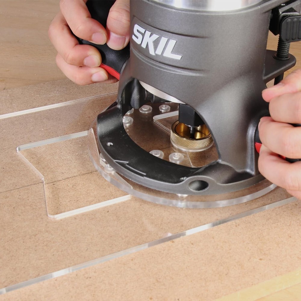 Versatile Router Bushing Guide Set - 10 Brass Pieces for All Your Needs