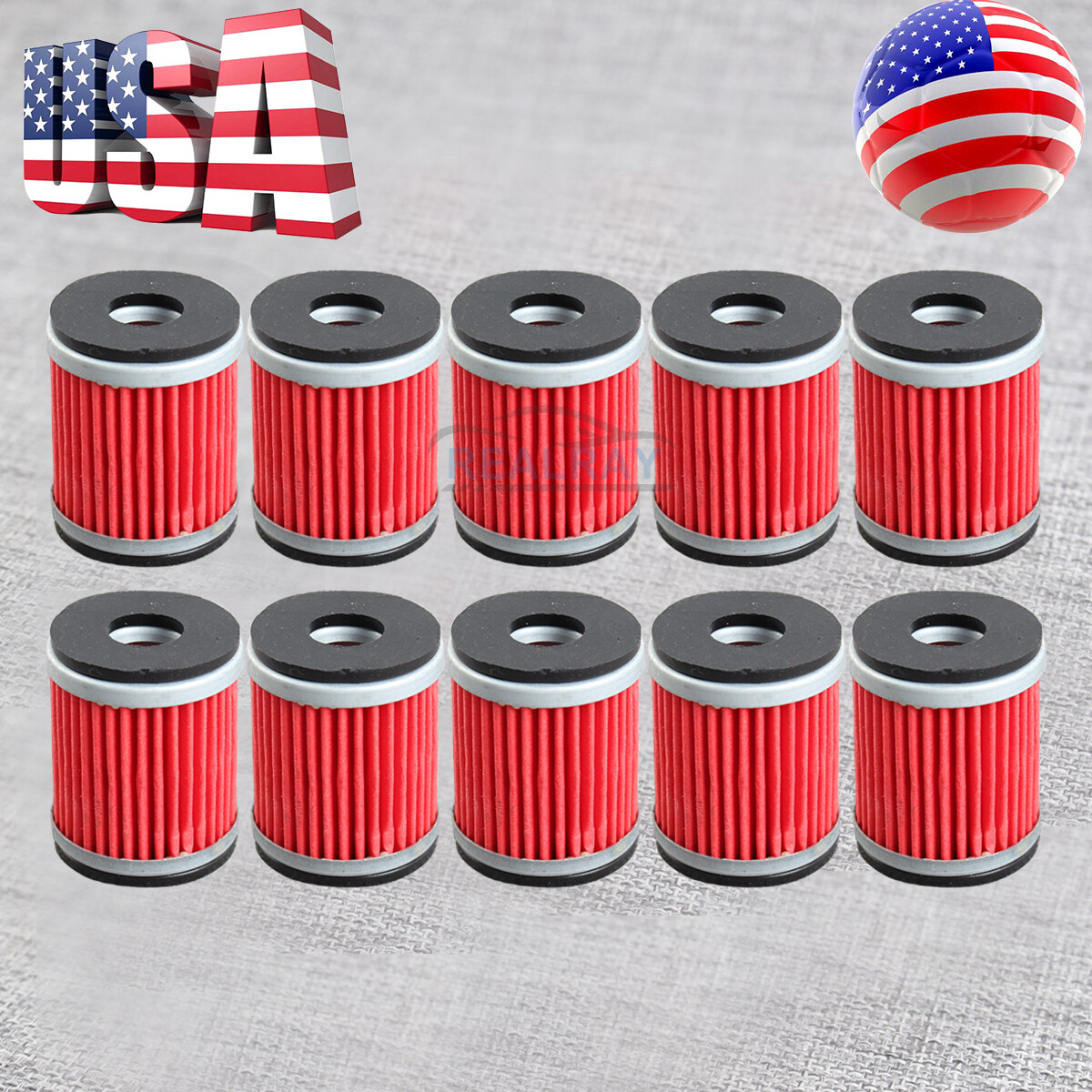 10 Oil Filter for HF140 Yamaha YFZ450 YFZ450R 2004-2017 Raptor 250 YFM250 08-13