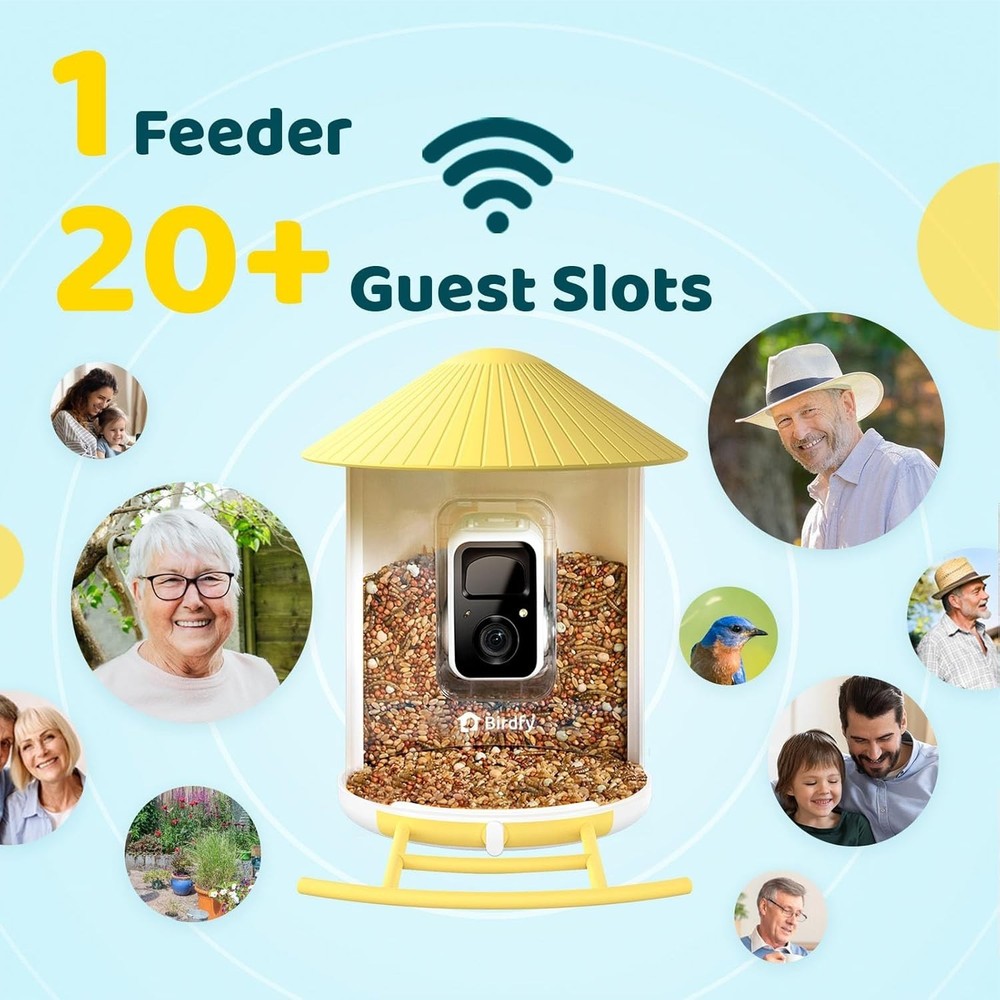AI Bird Feeder for Live Streaming & Notifications