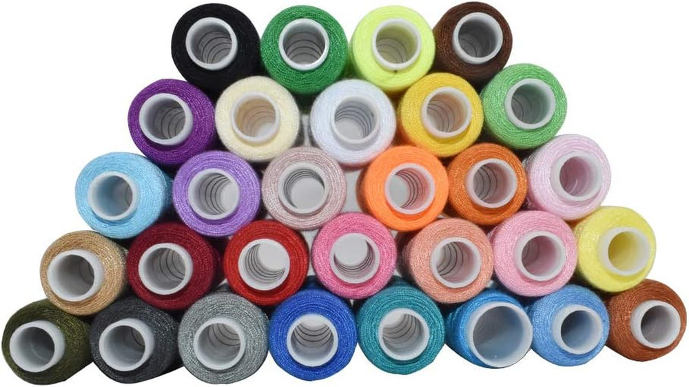 Sewing Threads Kits Polyester 30 Spool 250 Yards per Spools for Hand Machine ...