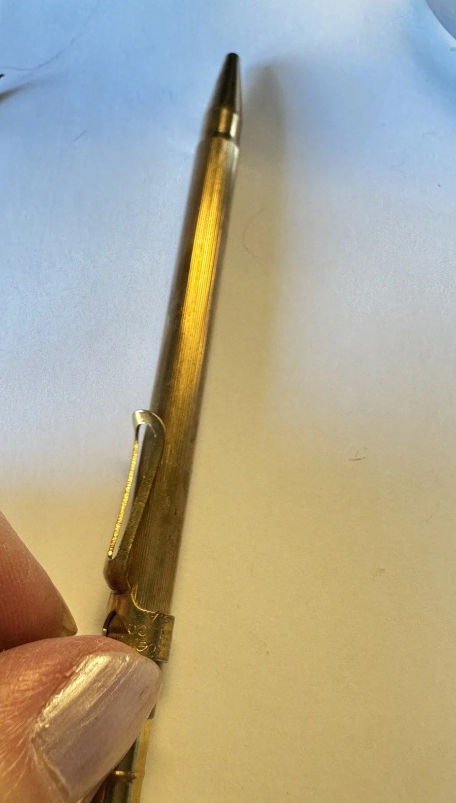 1915 Blaisdell Mechanical Pencil Co Gold Tone Plated - Rare Antique Parts Repair