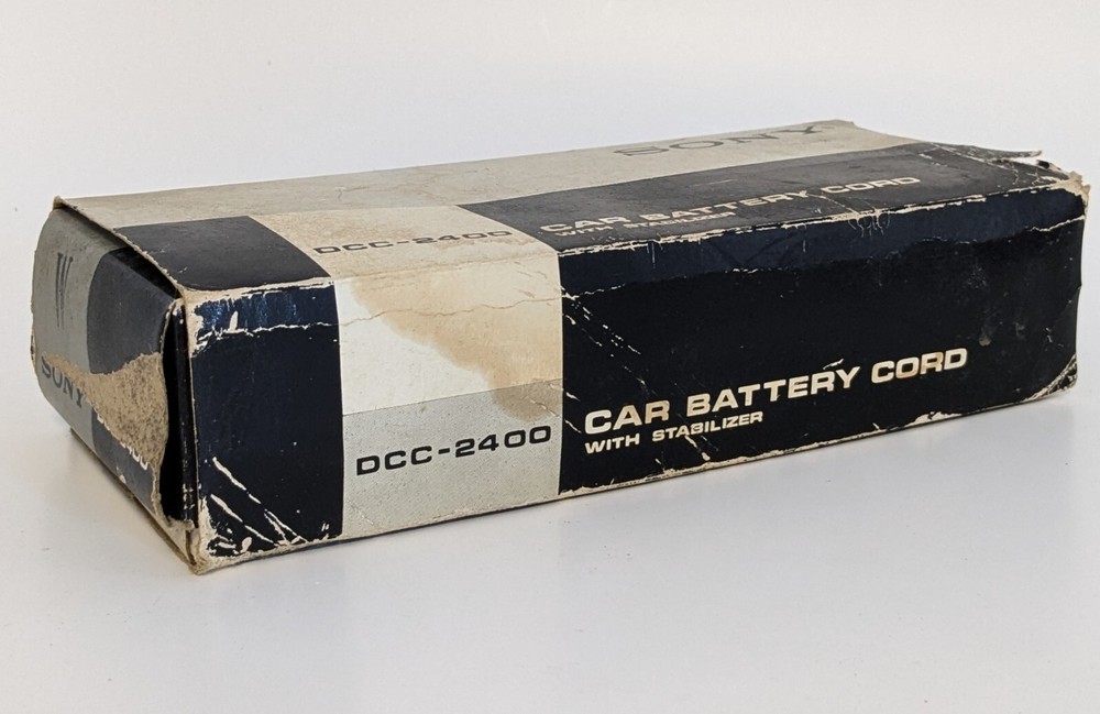 Sony DCC-2400A Car Battery Cord with Stabilizer NOS