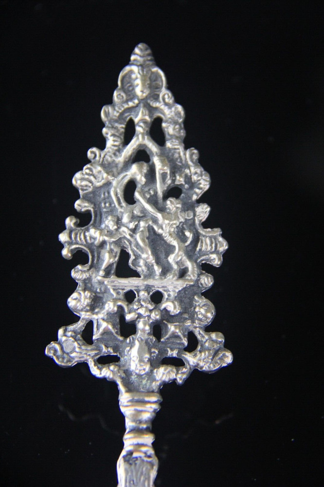 Antique Dutch 833 Silver Serving Fork