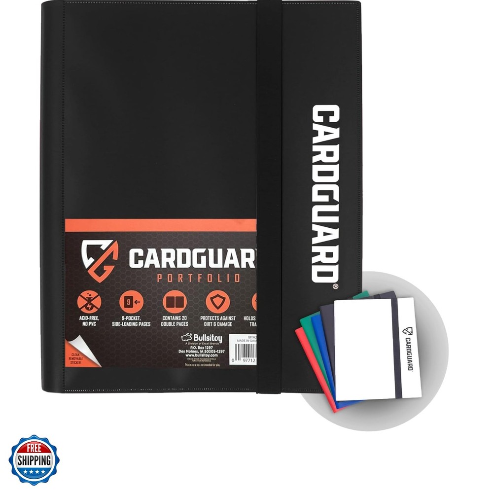 Trading Card Binder Pro-Folio – 9 Pocket Binder - Side-Loading Album, Durable...