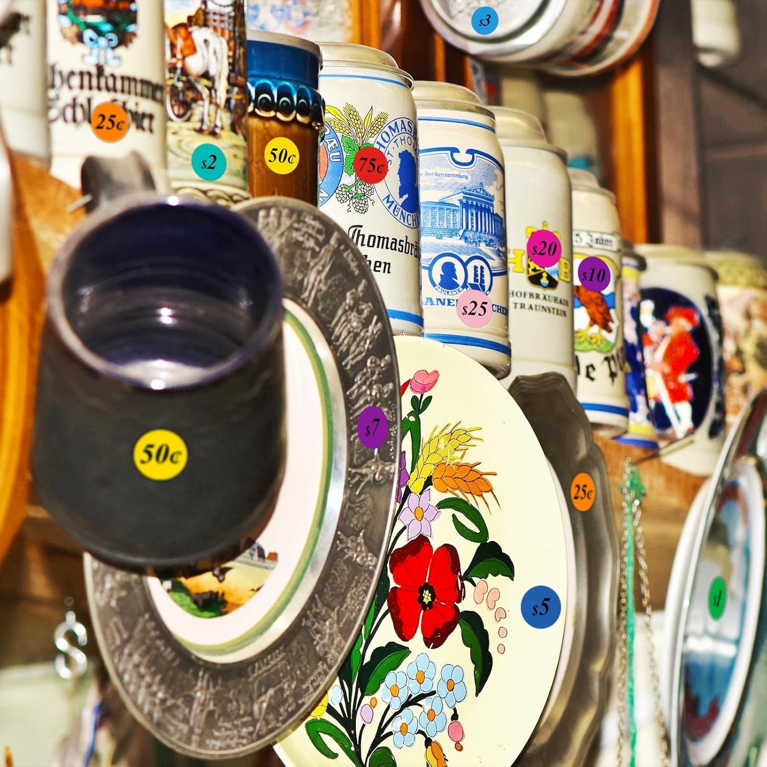 1600 Pcs 3/4 Inch Garage Sale Inch, Price Stickers Sheets