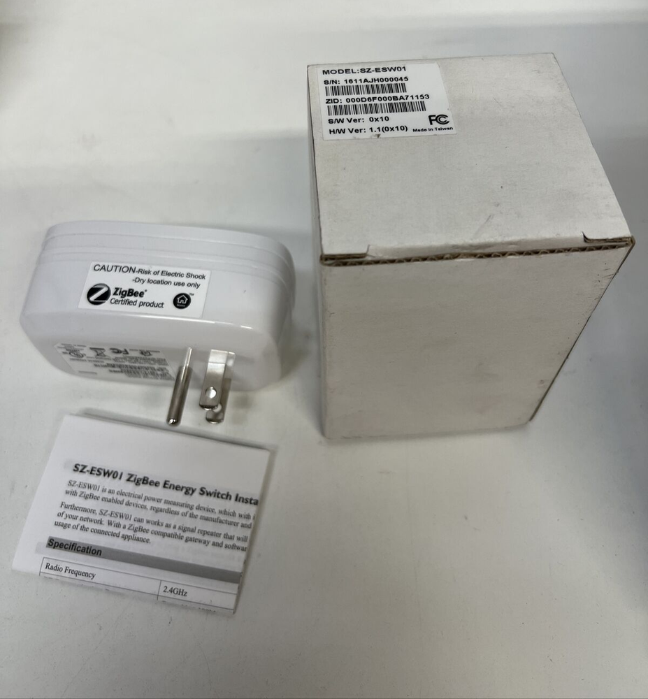 Sercomm SZ-ESW01 Zigbee Energy Switch NEW