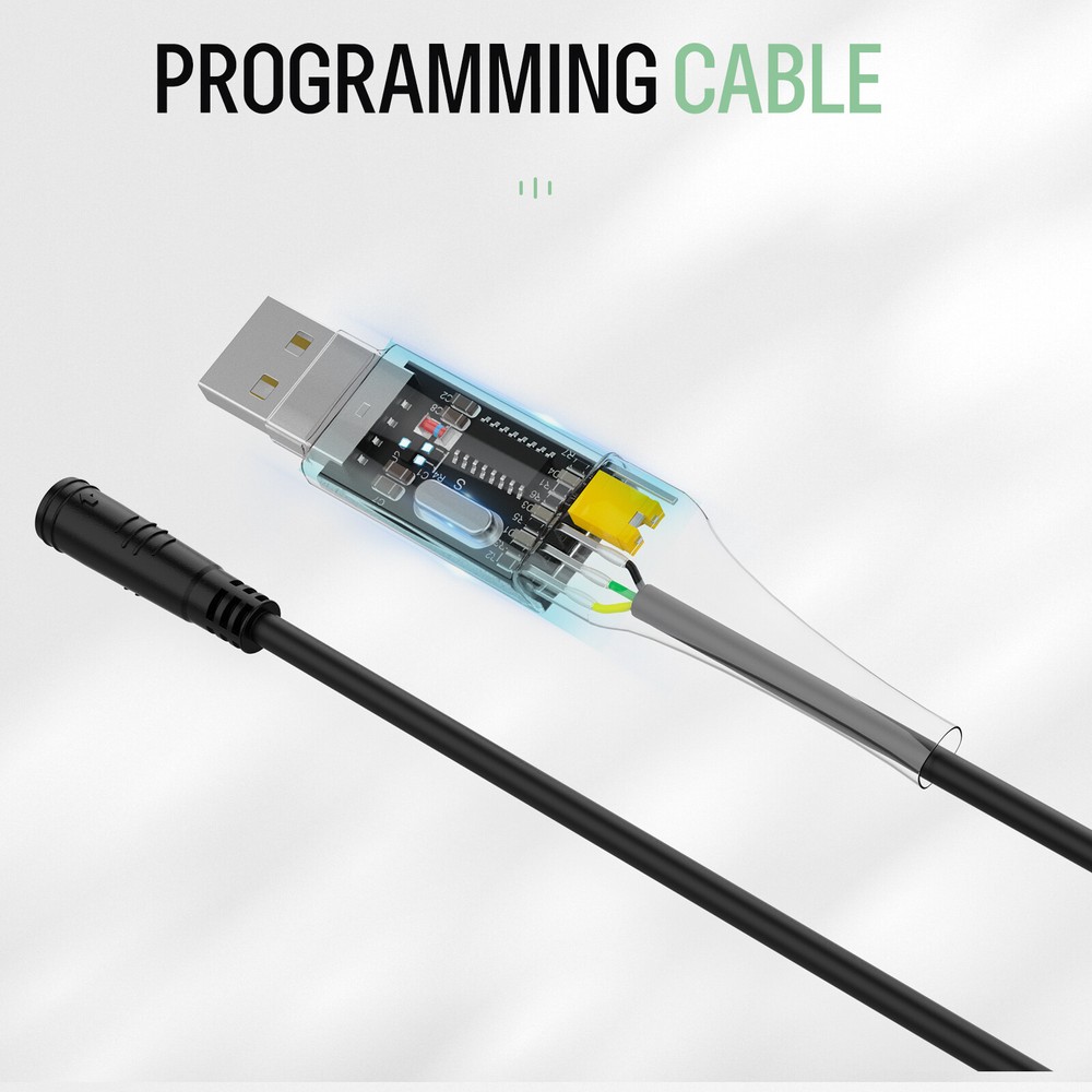 BAFANG USB Programming Cable Wiring for UART Mid Drive Motor BBS01B BBS02B BBSHD