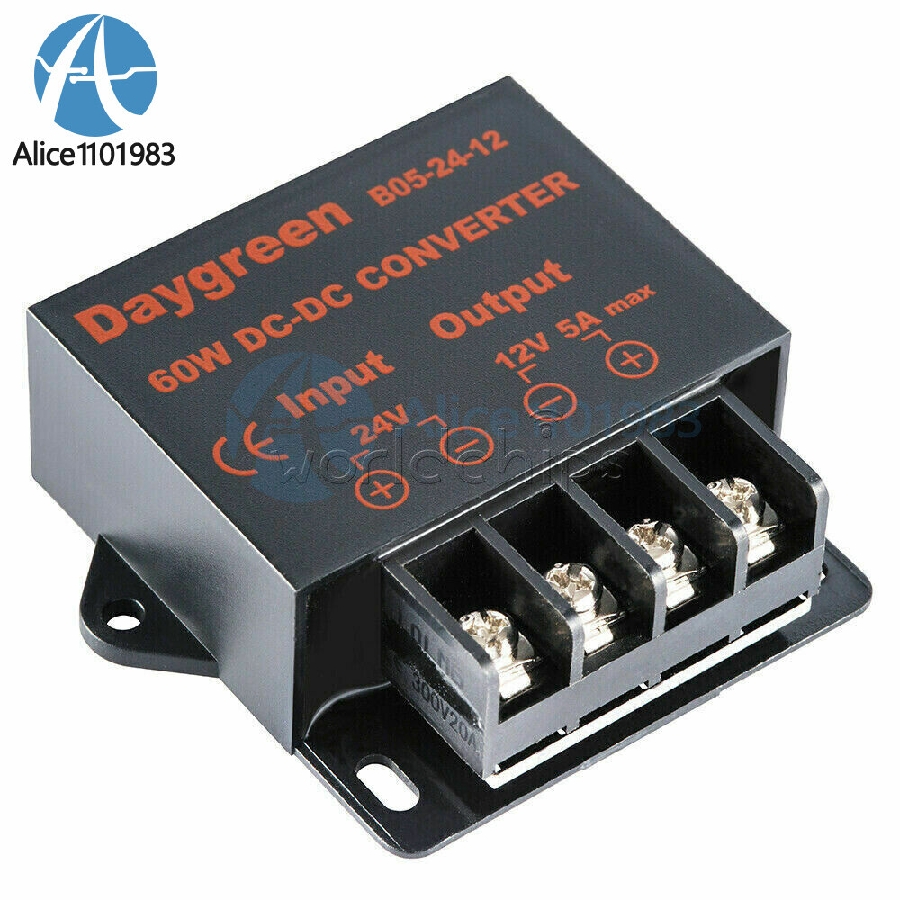 DC-DC 24V to 12V 5A Step Down Reducer Module Buck Converter Regulator 60W