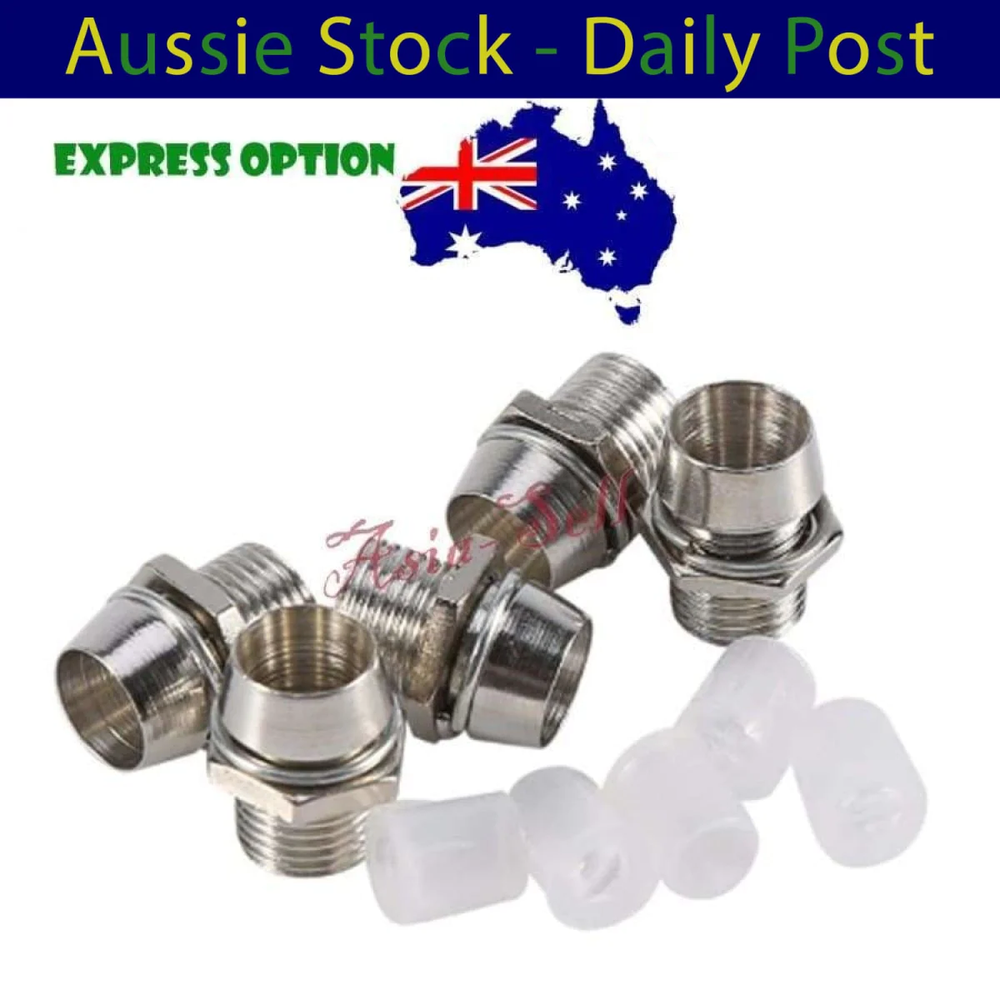 10pcs 5mm LED Holder Base Bezel Surround Panel Mount Metal Silver Socket