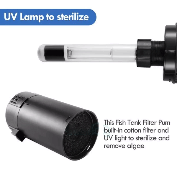 UV Sterilizer Filter Light For Aquarium Fish Pond Tank Clean Lamp Clarifier Pump