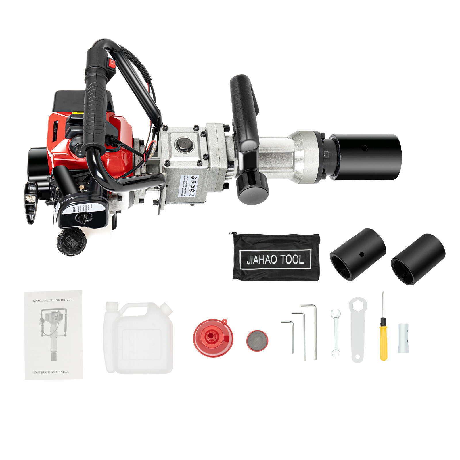 Fence T Post Driver Gas Powered 2 Stroke Motor Pile Drivers Jack Hammer Gasoline