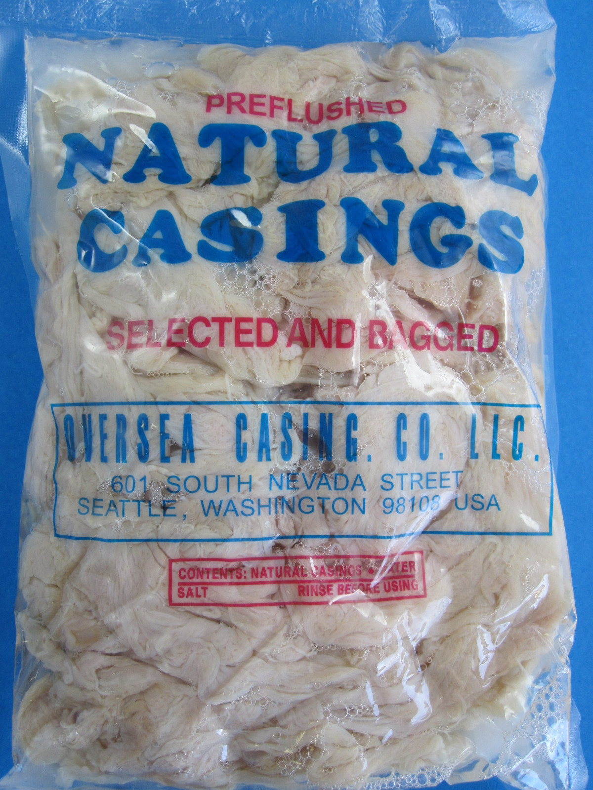 600 Links Sausage Natural Hog ONE FULL HANK of LONG Pork Casings Lining gut