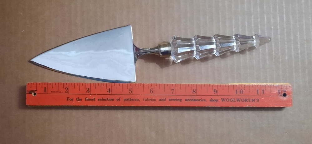 Mikasa "Starshine" Cake / Pie Server Crystal Christmas Tree Handle