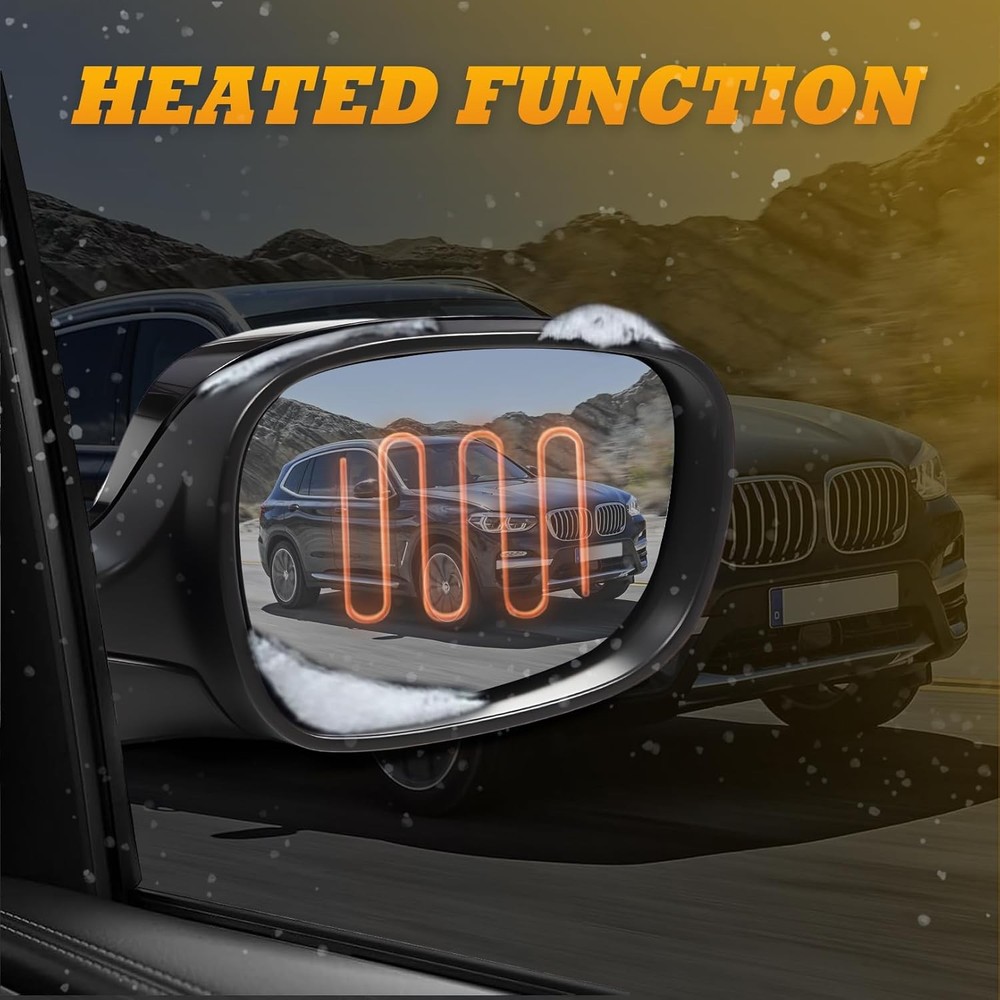 Right Passenger Side Mirror Assembly Compatible with X3 Right, Black