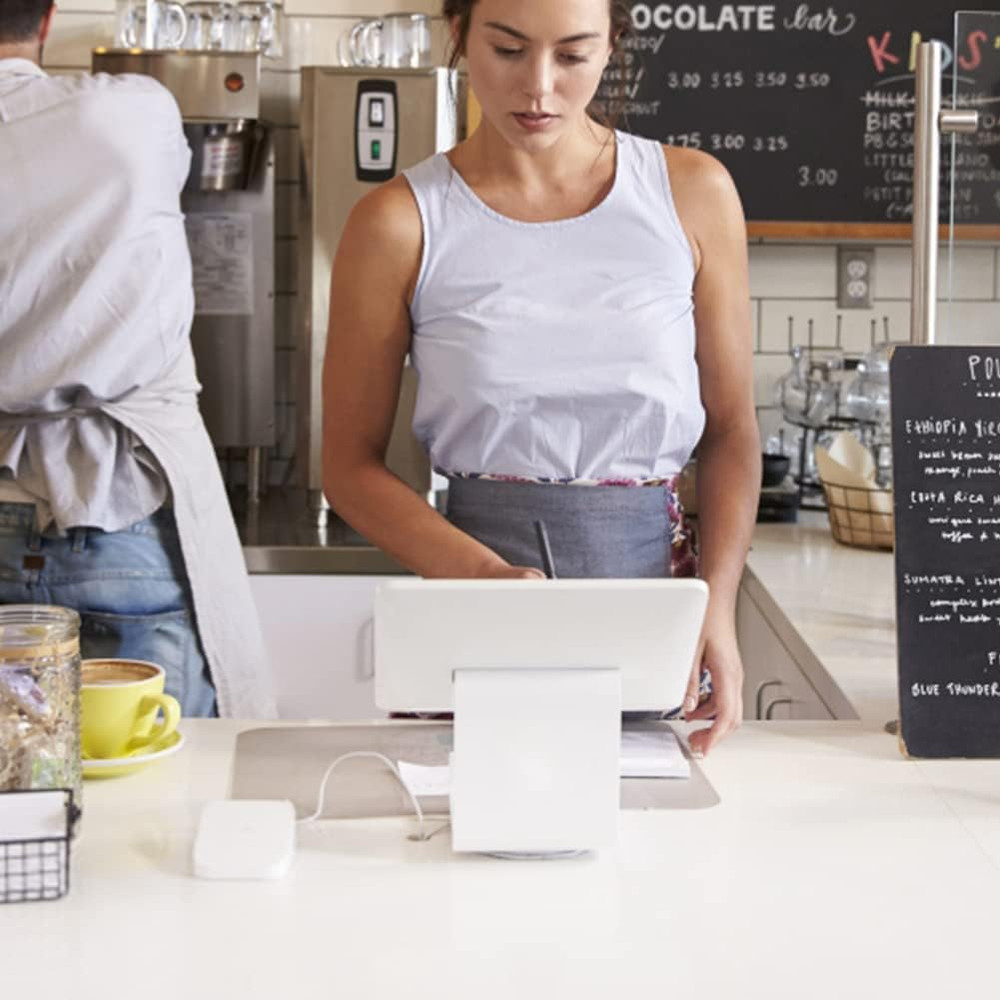 Dock Compatible with Square Reader 2nd Generation, USB Docking Station, White