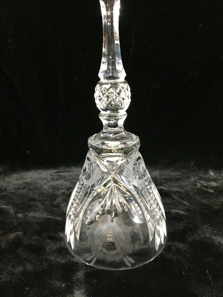 Lead Crystal Bell 7-1/2"