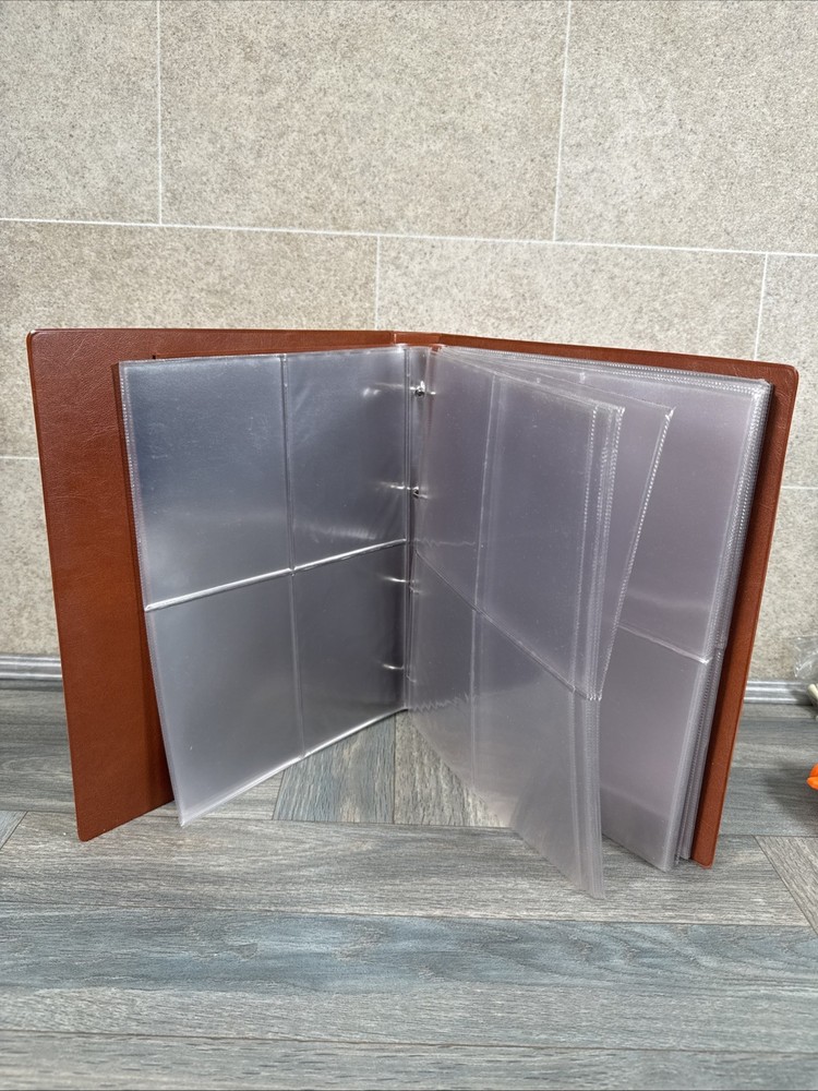 27 Pages ROYAL MAIL TAN BROWN POSTCARDS STAMP ALBUM