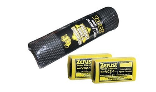 Zerust NoRust Non-Slip Drawer Liner & 2 NoRust Capsule Combo Pack