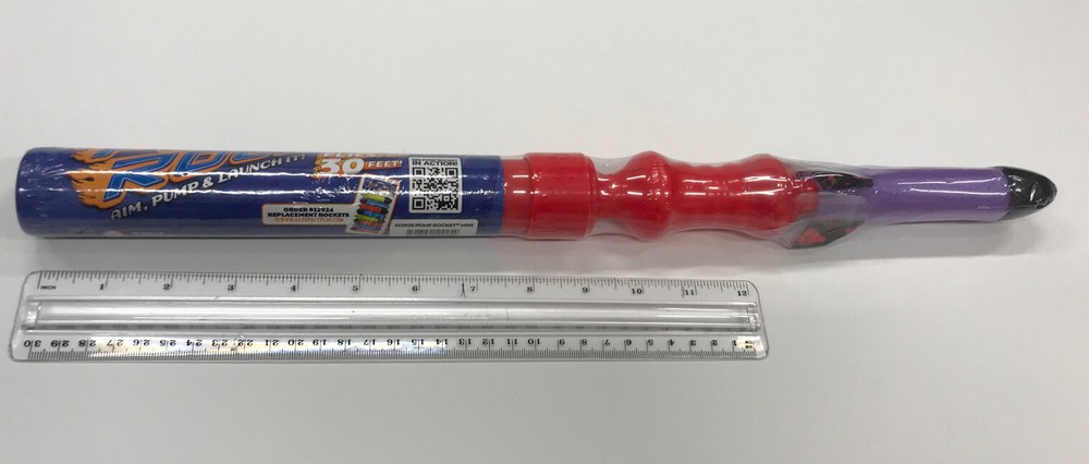 Geospace Mini Pump Rocket Rockets Aim Pump Launch 30 Ft Purple NIB