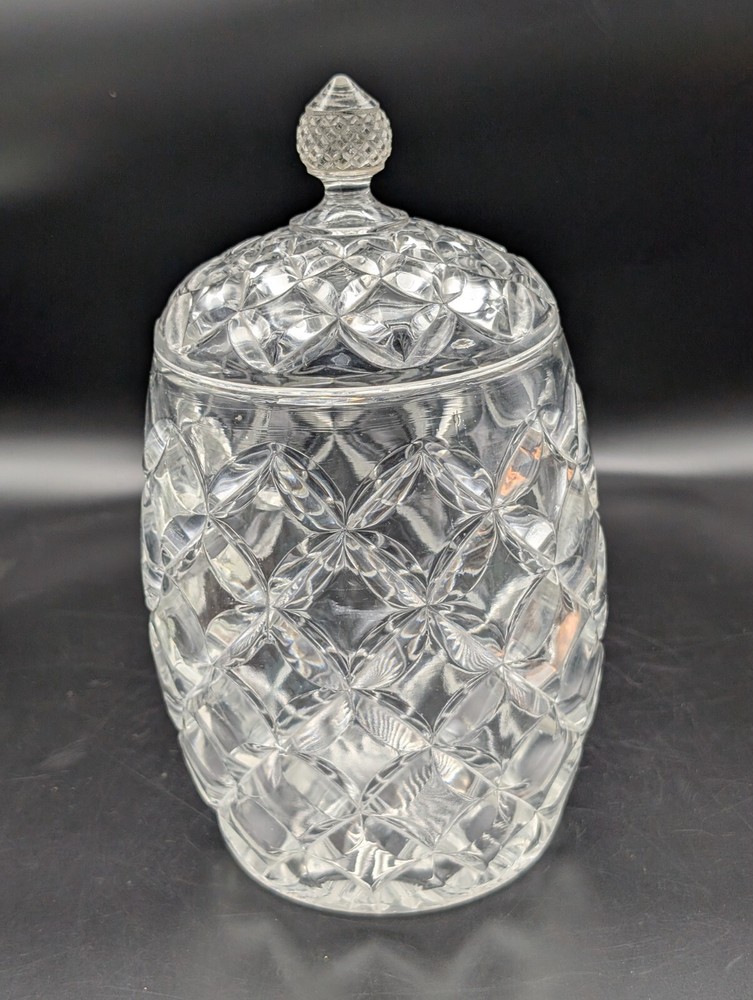 Heisey # 325 Pillows Covered Cracker Jar H