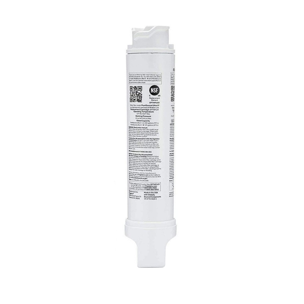 For Frigidaire EPTWFU01 Refrigerator Filter Replacement Water Cartridge Button