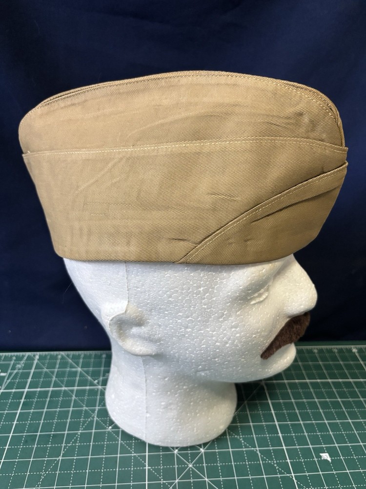 WW2 USMC Named Tan Overseas Hat