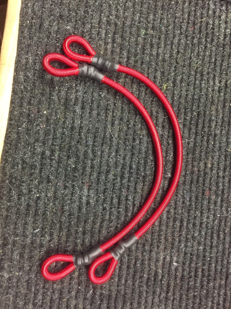 boat rod straps red