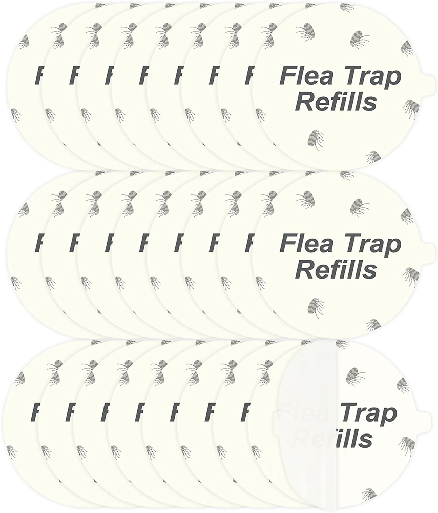 20-Pack Flea Trap Refill Discs 7.1" Sticky Pads for Flea &Bed Bug Traps-Home Use