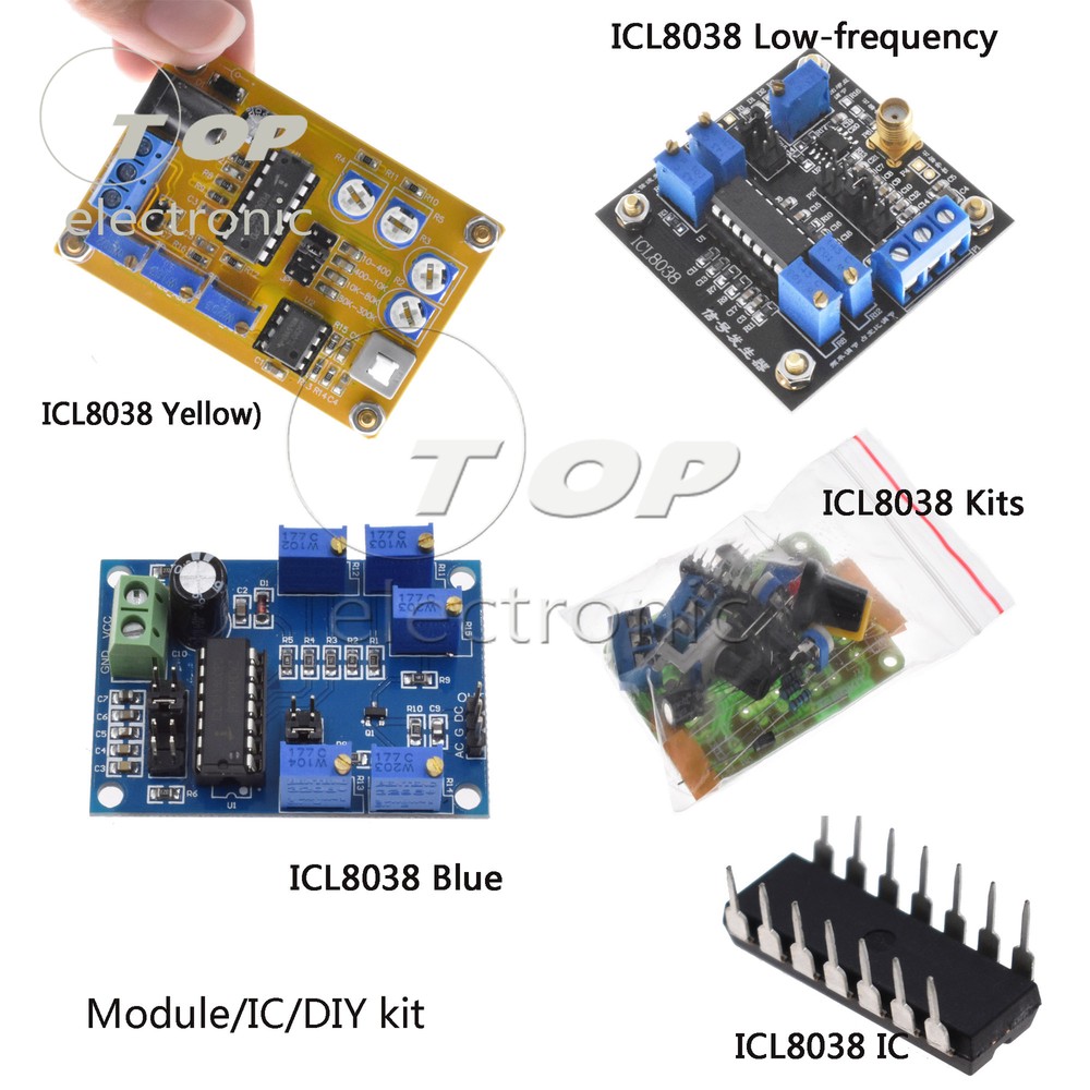 ICL8038 DC DDS Signal Generator Module/IC/DIY kit Sine Square Triangle Wave