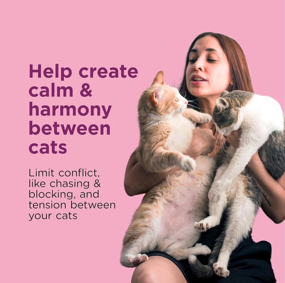 3Pack Comfort Zone Multi-Cat Calming Diffuser Refills for Soothing Reduce Stress