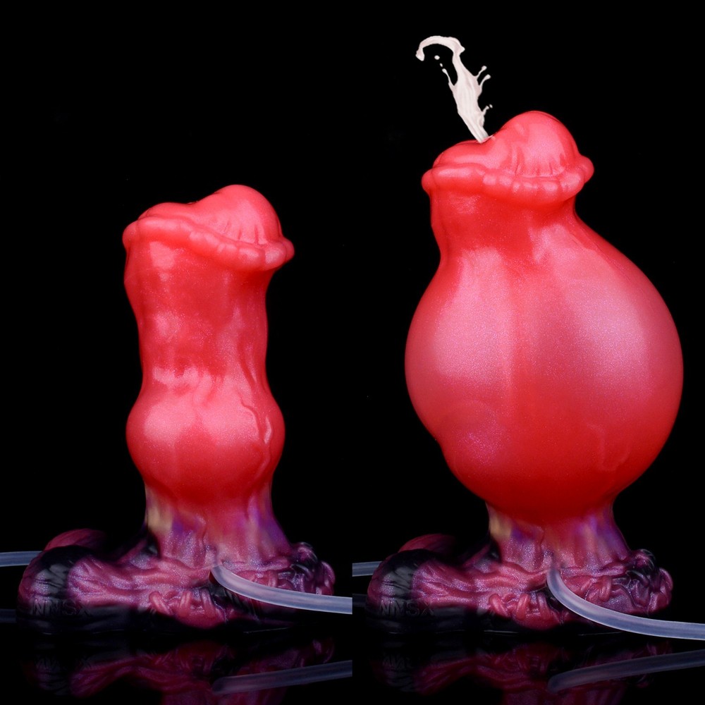 Fantasy Anal Plug Inflatable Ejaculation Dildo Squirting Penis Big Butt Expander