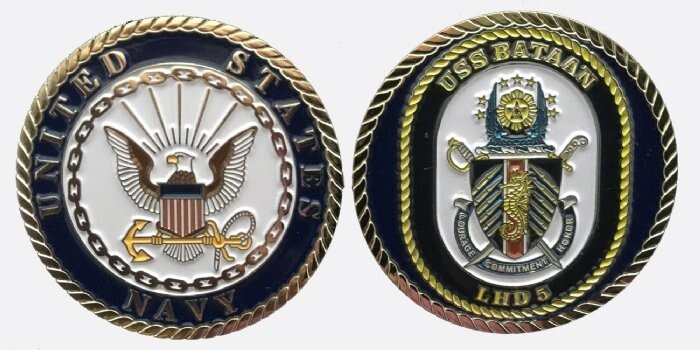 USS Bataan LHD 5 Challenge Coin (Enlisted Version)