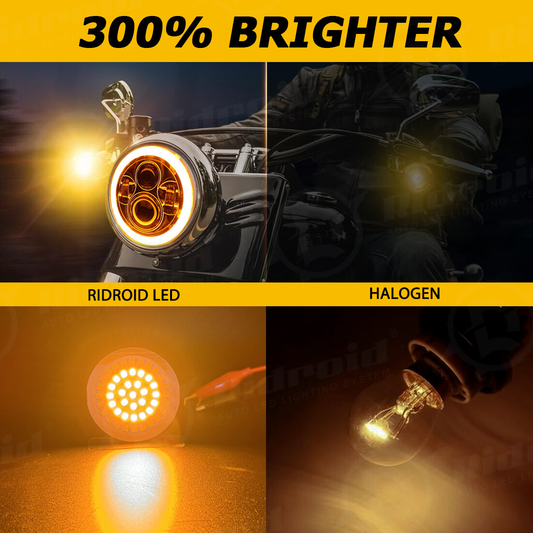 4PCS For Harley Street Glide Road King 1157 LED Turn Signal Front Rear Lights