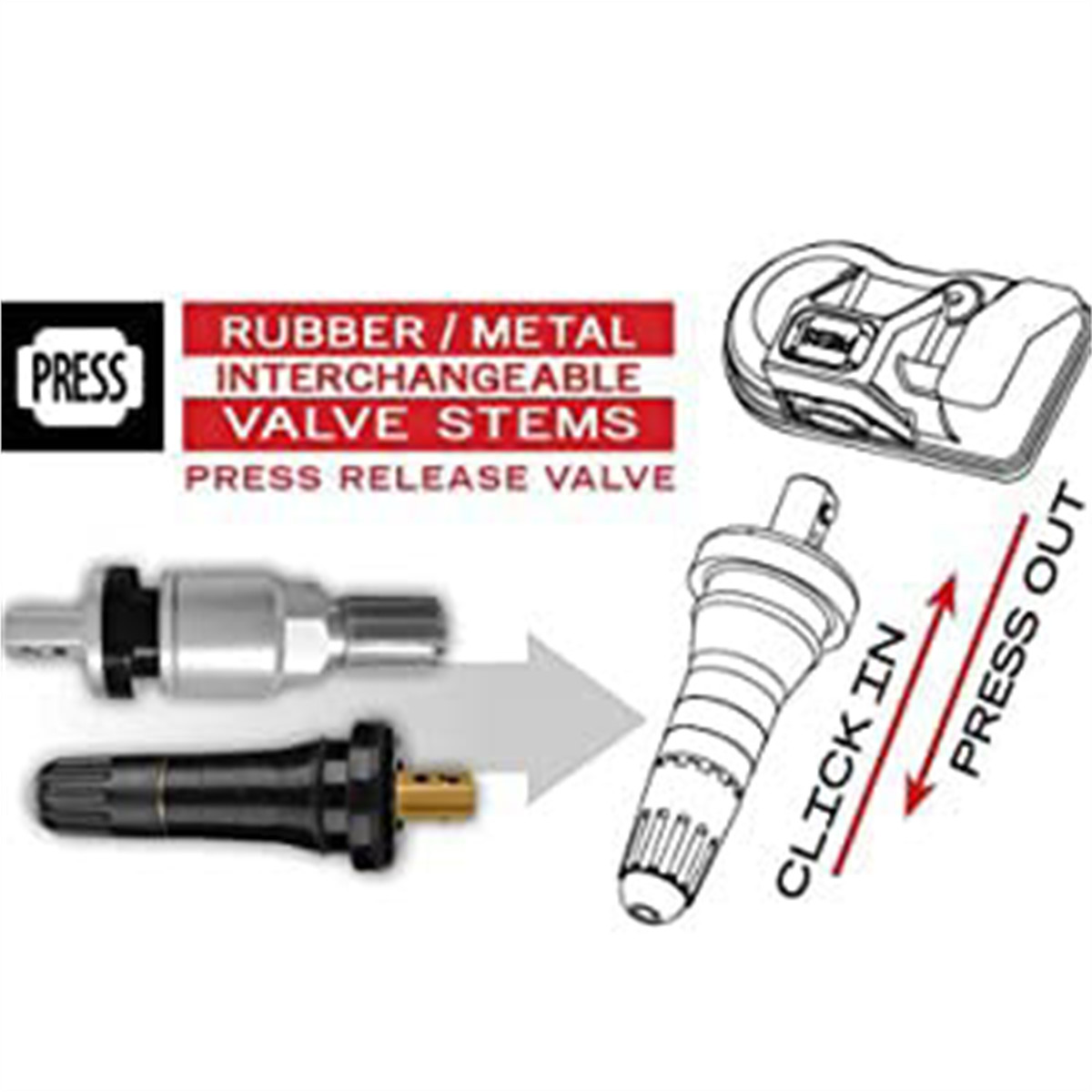 Autel 300010 TPMS Sensor Bulk Pack 20 Programmable Sensors Dual Frequency