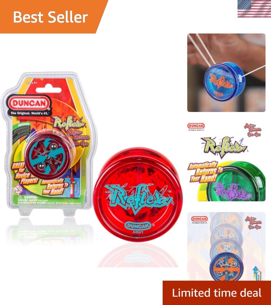 Vibrant Red Reflex Yo-Yo for Beginners - Automatic Return & Easy Handling