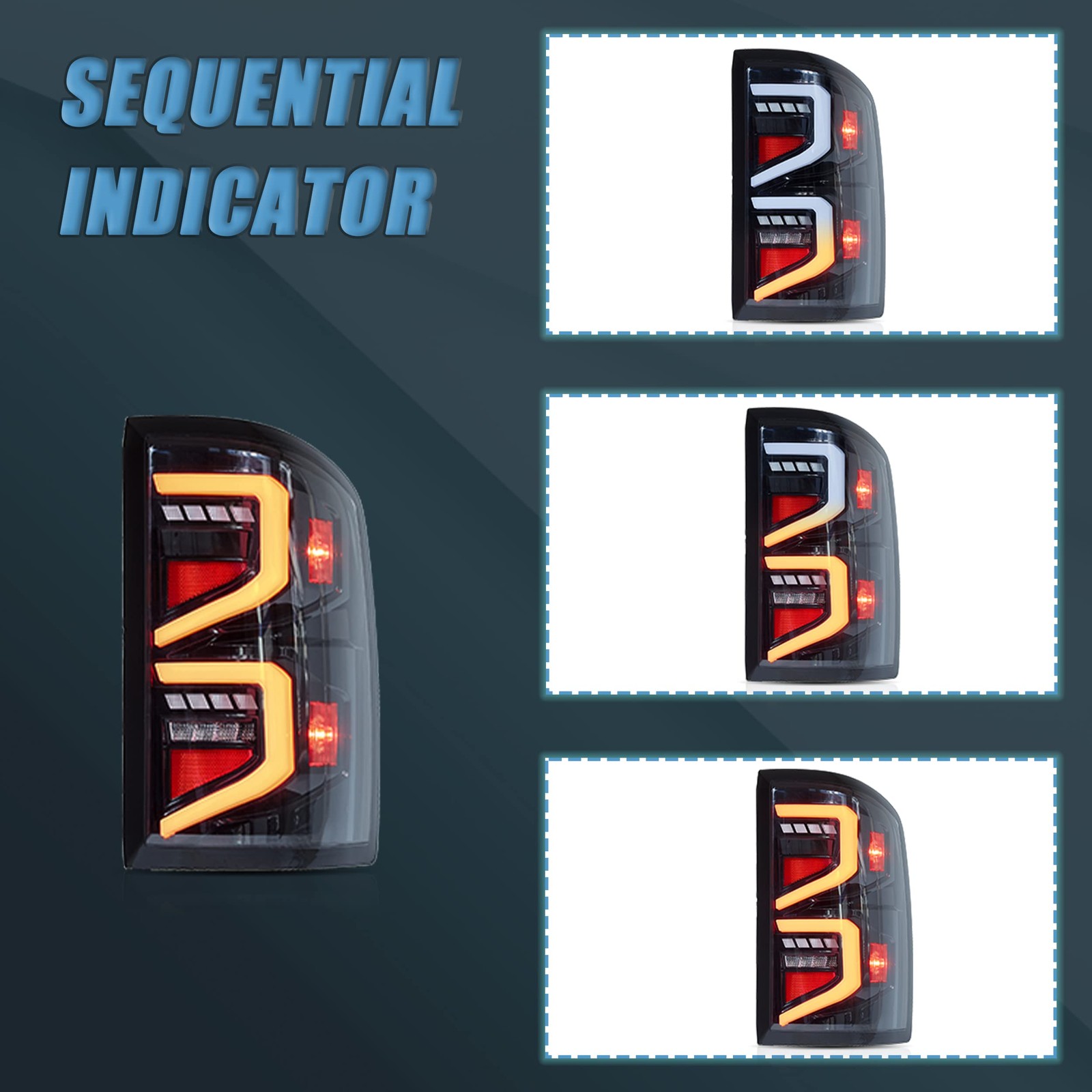 Tail lights Fit for 2007-2013 Chevrolet Silverado 1500/2500HD/3500HD