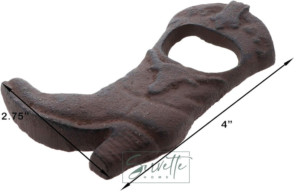 Rustic Boot Cast Iron Beer Bottle Opener