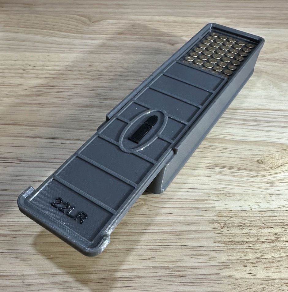 Stackable 22LR Ammo Box 100rd Capacity (6 Pack)