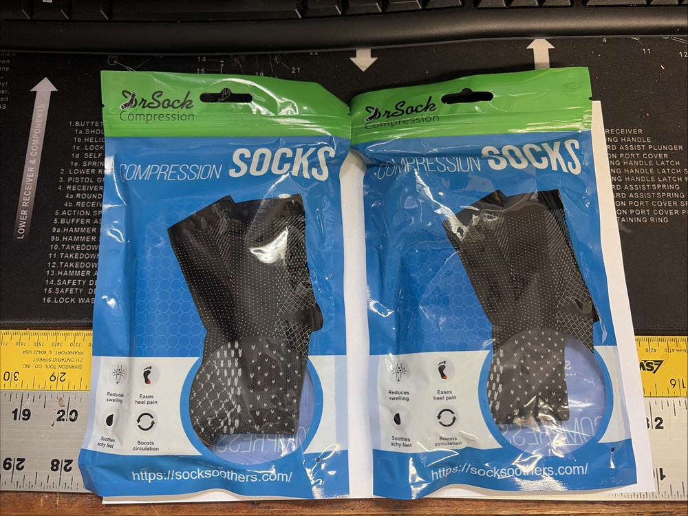 Dr Sock Compression Compression Socks x2 One Size Fits All