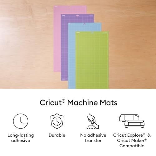 Cutting Mat Variety Pack 12"x24" (4 Count) for Explore & Maker - Standard, Light