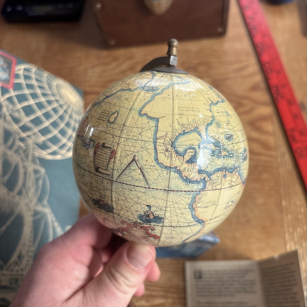 Authentic Models Mercator Terrestrial 4” Globe c.1580 On Stand By AM