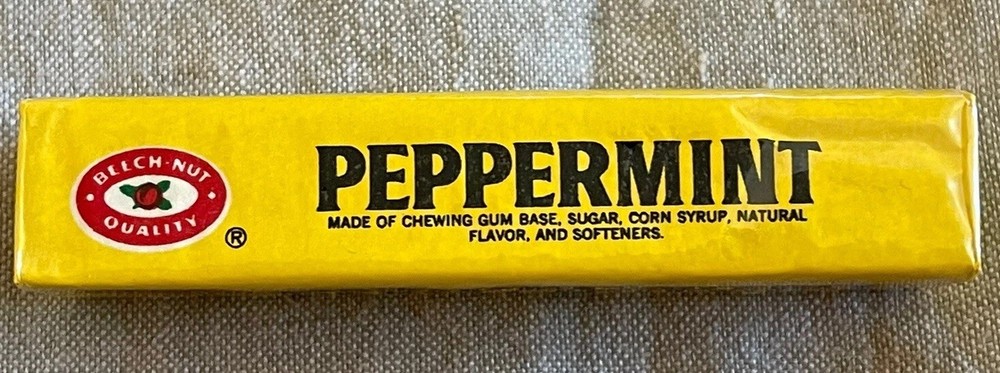 Vintage BEECH-NUT PEPPERMINT GUM Unopened NOS