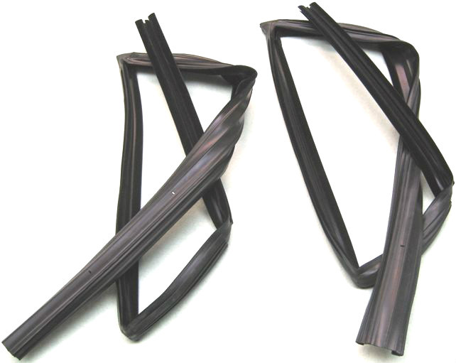 1980-1992 Cadillac Fleetwood & Brougham 4 door front window channel seals, pair