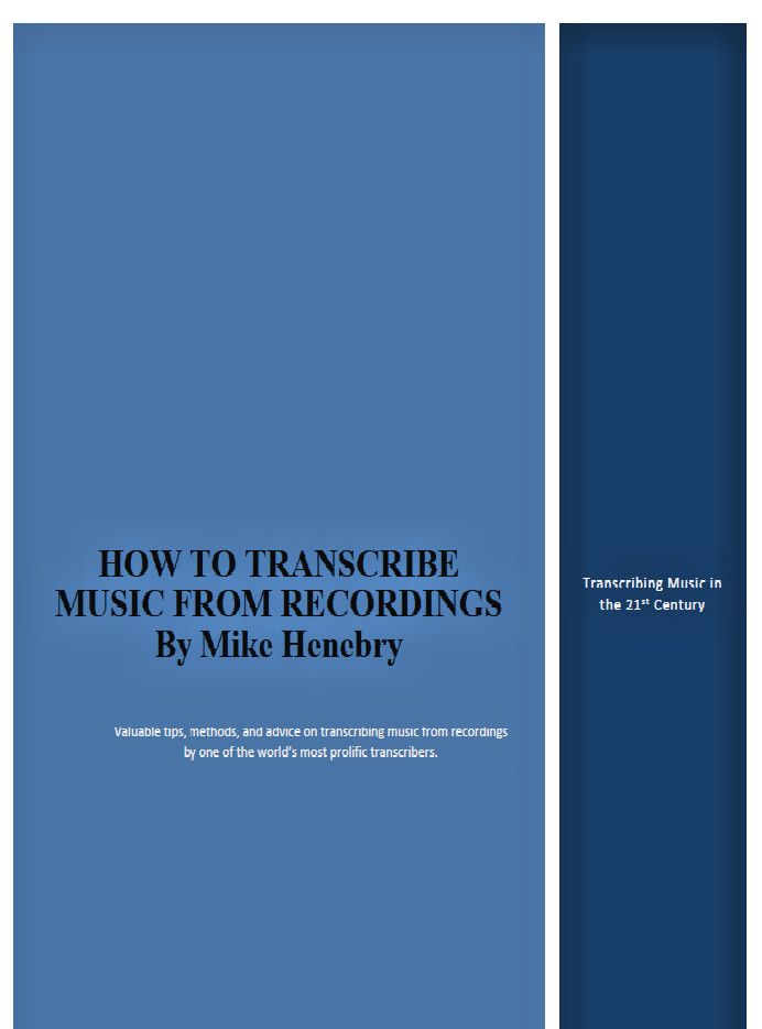 HOW TO TRANSCRIBE MUSIC FROM RECORDINGS