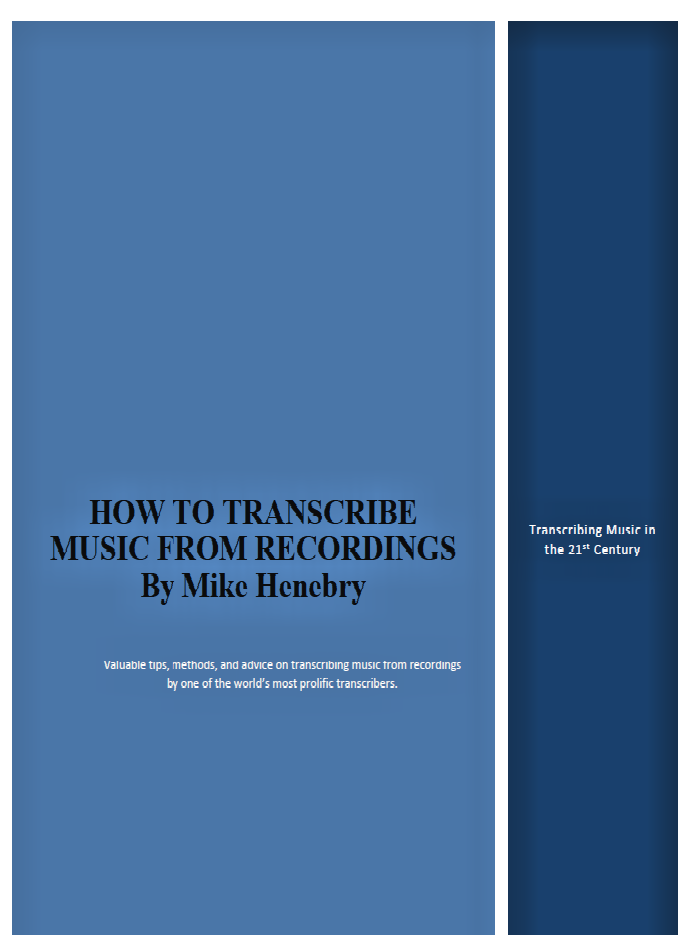 HOW TO TRANSCRIBE MUSIC FROM RECORDINGS