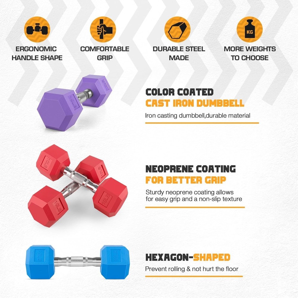 Versatile Light Pink Dumbbells Set - Comfortable, Rust Resistant & Eco-Friendly