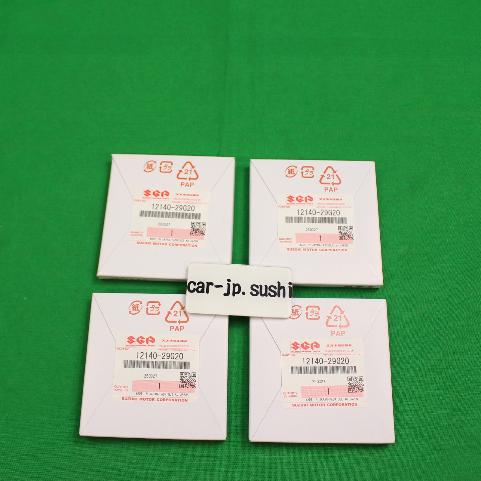 SUZUKI Genuine 2008-2022 GSXR600 GSX-R600 L M Piston Ring x4 Set 12140-29G20 x4