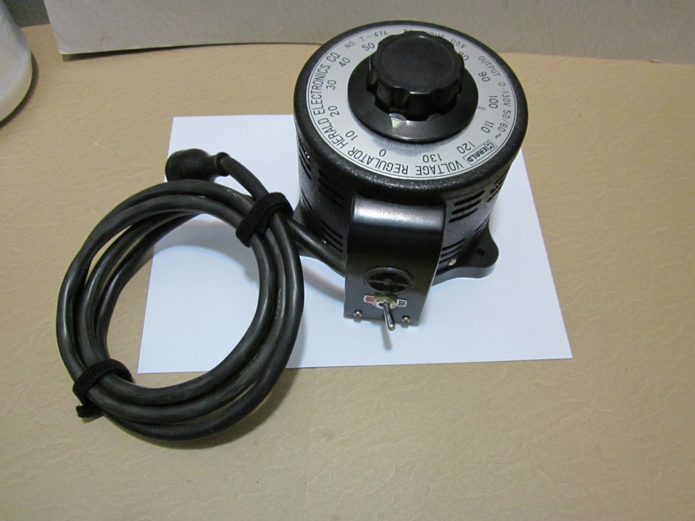 Herald Electronics T-47A Variable Voltage Regulator/Transformer