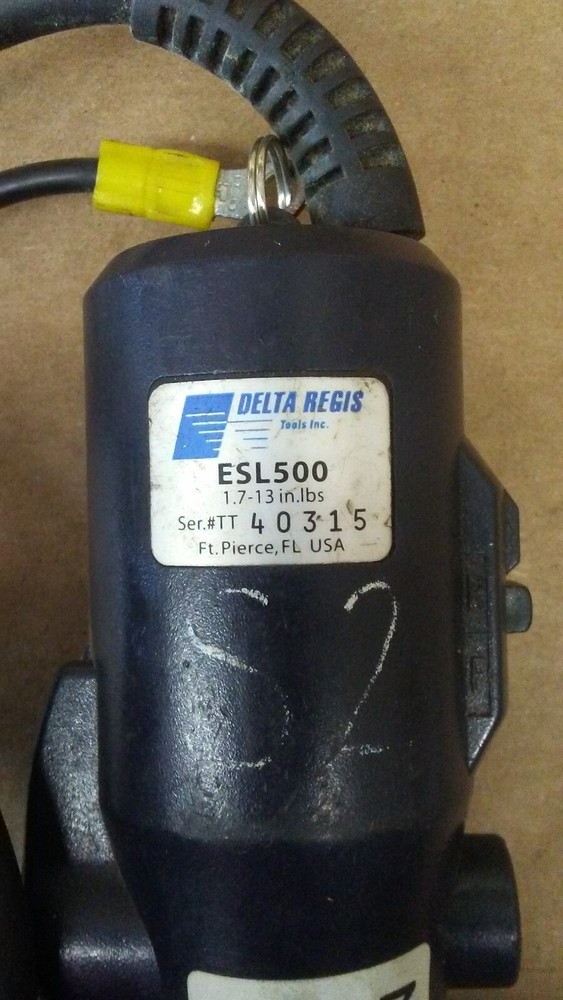DELTA REGIS ESL500 ELECTRIC VARIABLE TORQUE SCREWDRIVER VGC 337