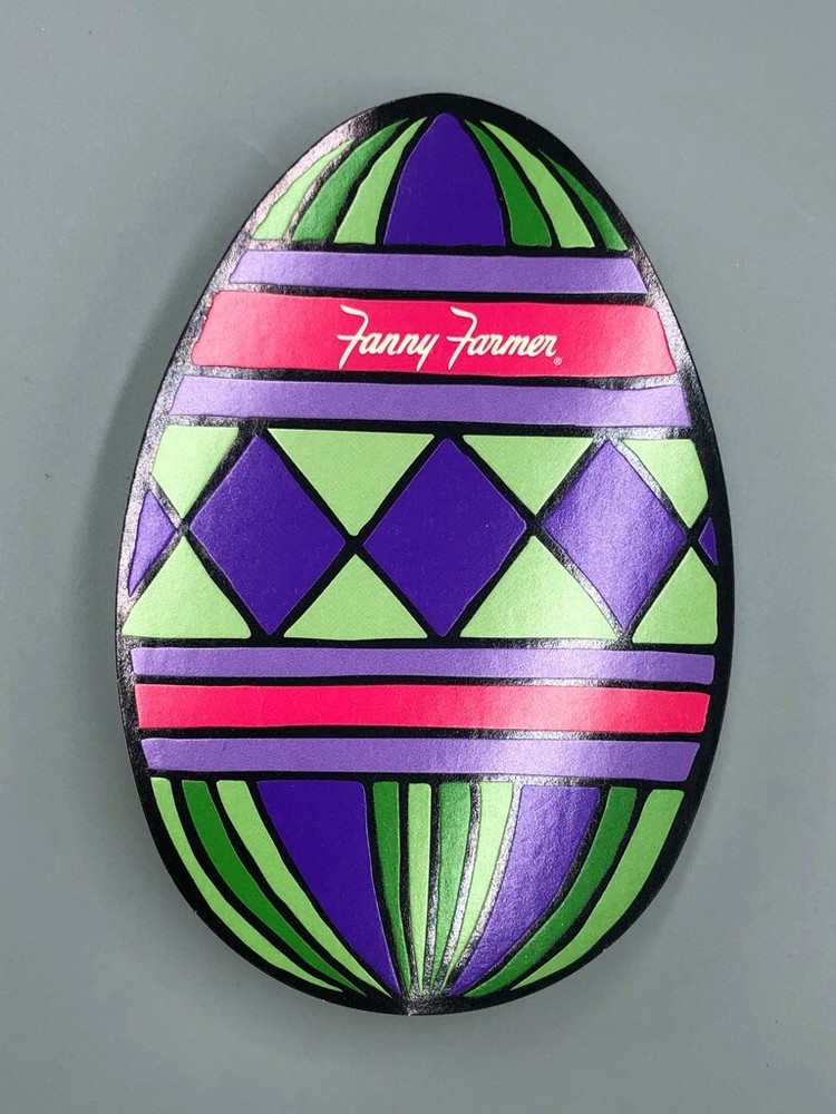 c 2000 FANNY FARMER Candy EASTER EGG Chocolate Box Container